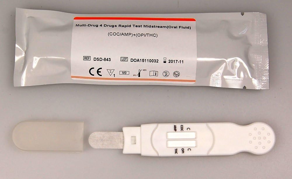 Instant Saliva Drug Testing Kit ~ Screens for 4 Drugs in 1 Test Cannabis ~ Cocaine ~ Heroin ~Amphetamine - Image 3