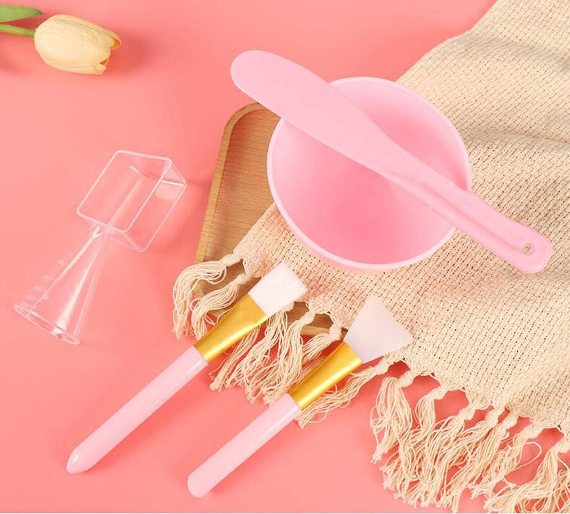 Face Mask Mixing Bowl Set 5 in 1 DIY Facemask Mixing Tool Kit with Facial Mask Bowl Stick Spatula Silicone Face Mask Brush & Premium Soft Face Brushes - Image 4