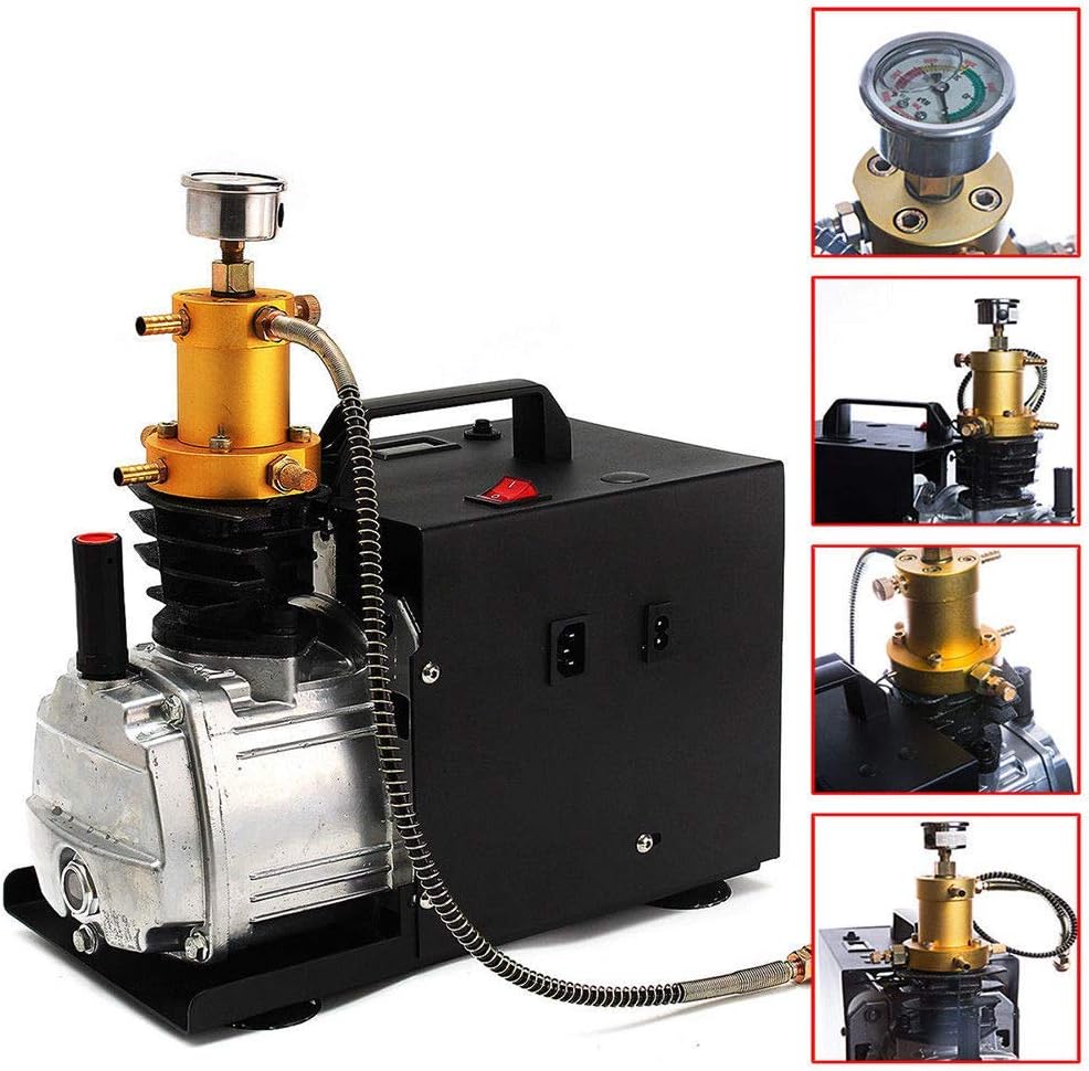 Best 40Mpa 4500Psi Double Cylinder High Pressure Water Cooling Electric Air Pump