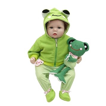 Walmeck Doll 22In Reborn Rebirth Doll Kids Gift Cloth Material Body