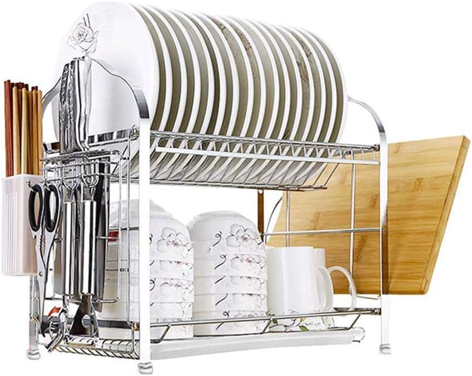 ZGYQGOO Kitchen Plate Drainer Rack Multifunctional Storage Rack Dish