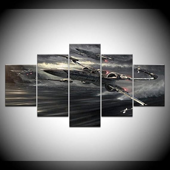 MXLYR 5 Leinwanddrucke Wandkunst Leinwand Malerei Wandbilder Star Movie