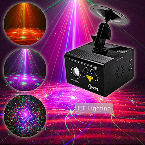 Party Laser Lights SUNY Full Color Light RGB Multiple Patterns Projector Galaxy LED Ripple Wave Decorative Projection Lighting For Xmas Decor Holiday Event Show System (80 RGRB Gobos)