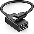 UGREEN Micro USB 2.0 OTG Cable On The Go Adapter Male Micro USB to Female USB for Samsung S7 S6 Edge S4 S3 LG G4 DJI Spark Mavic Remote Controller Android Windows Smartphone Tablets 4 Inch Black