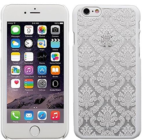 LORKY Retro Court Slim Fit elegant Lace Patten Hard Case for iphone 6/6s (White)
