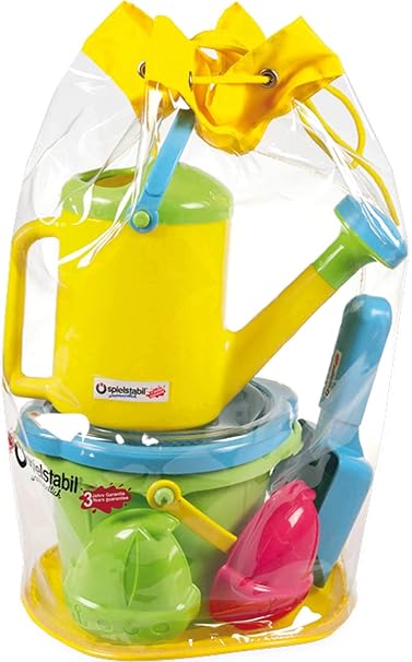 Spielstabil 7536 Set Fashion 6-teilig im Matchsack Eimer grün