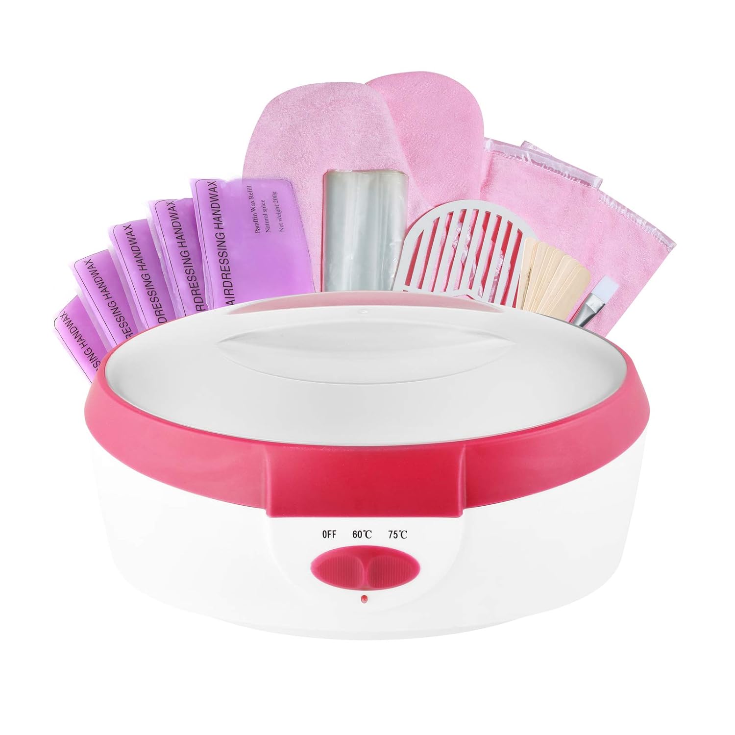 JIAHUA Paraffin Wax Machine for Hand and Feet-Paraffin Bath Spa Wax for Smoothens and Softens Dry Skin Quick Heating Paraffin Wax Warmer Keep Warmer Function & Make Skin Fair and Shiny (Pink) : Beauty
