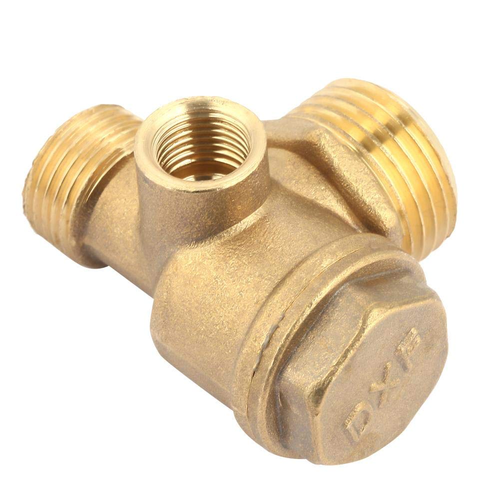 Air Compressor Check Valve, 3 Port Male Threaded Check Valve, 3-Way Brass Thread Check Valve - Image 5