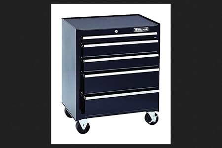 Craftsman 5 Drawer Rolling Bottom Tool Cabinet Steel W Black