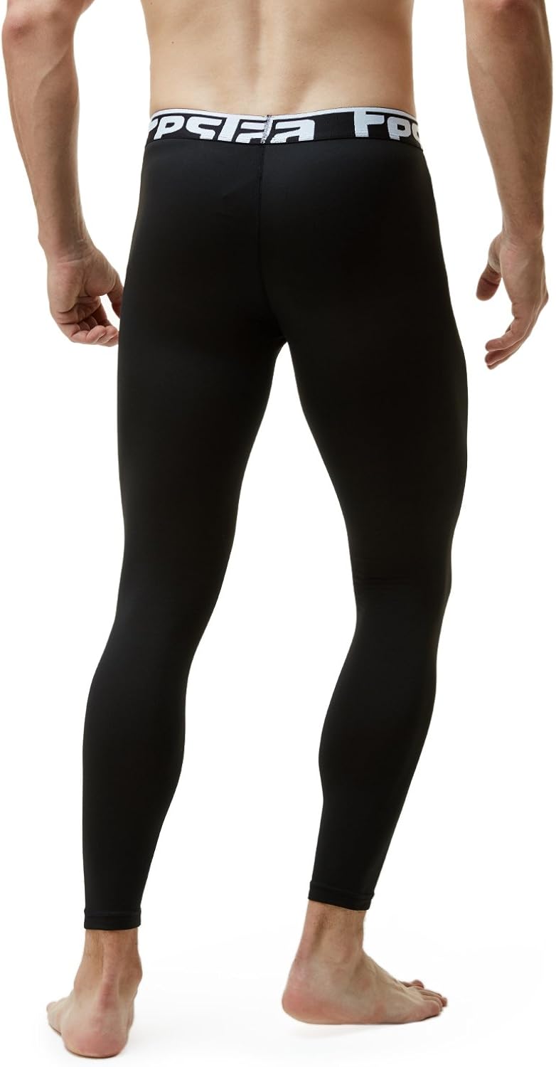 TSLA Men's Thermal Compression Pants, Athletic Sports Leggings & Running Tights, Wintergear Base Layer Bottoms : Clothing