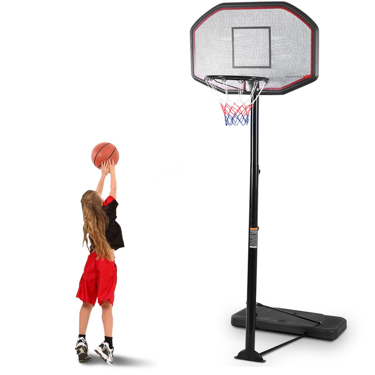 Giantex Portable Basketball Hoop Stand, Adjustable Height 6.510 ft