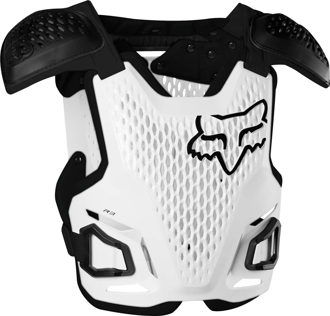 Fox Racing R3 Men's Off-Road Motorcycle Chest Protector - White/Large/X-Large