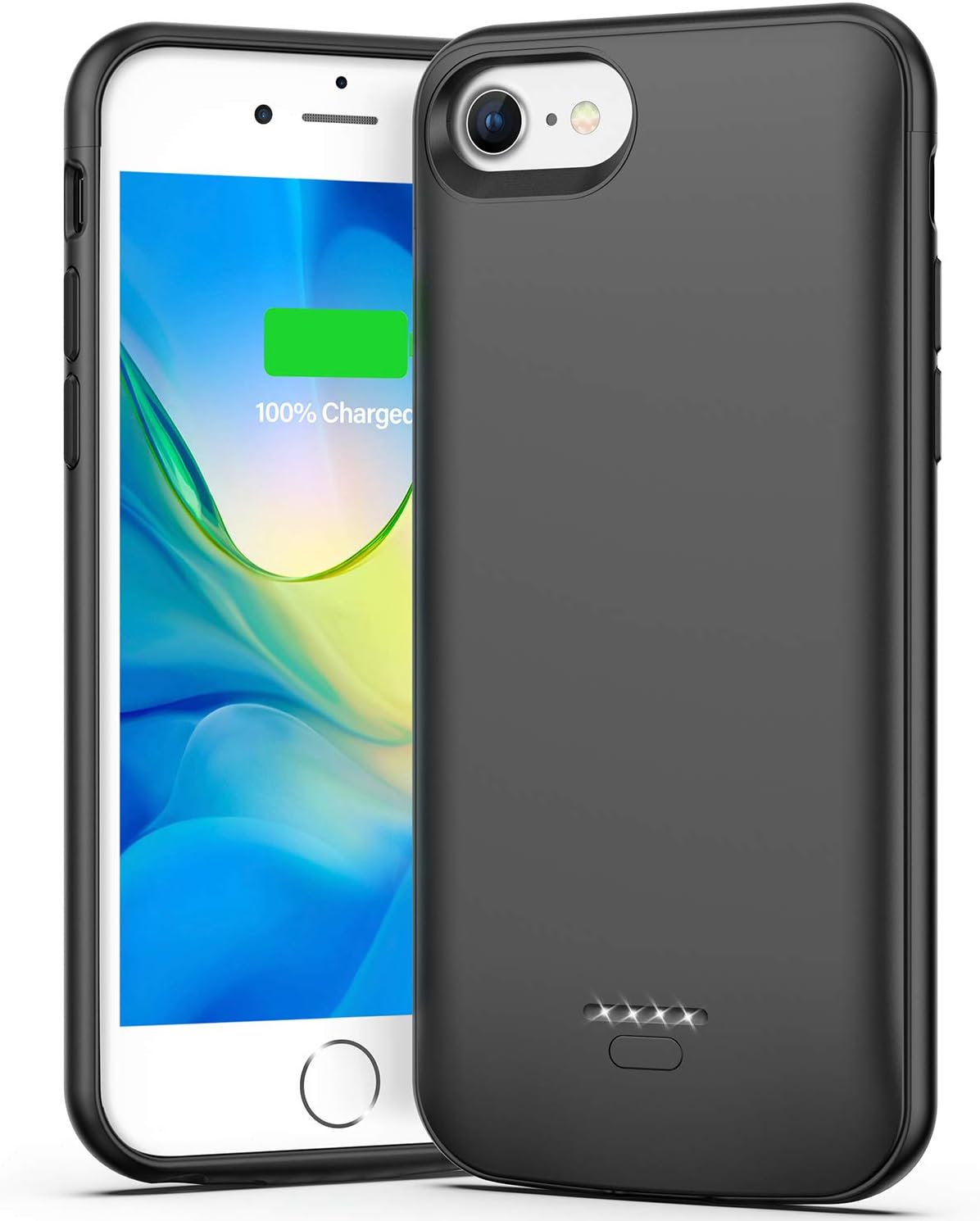 Swaller Battery Case for iPhone 6 Plus 6s Plus, Slim 5500mAh Portable Charger Case Extend 150% Battery Life, Protective Backup Charging Case (Black)