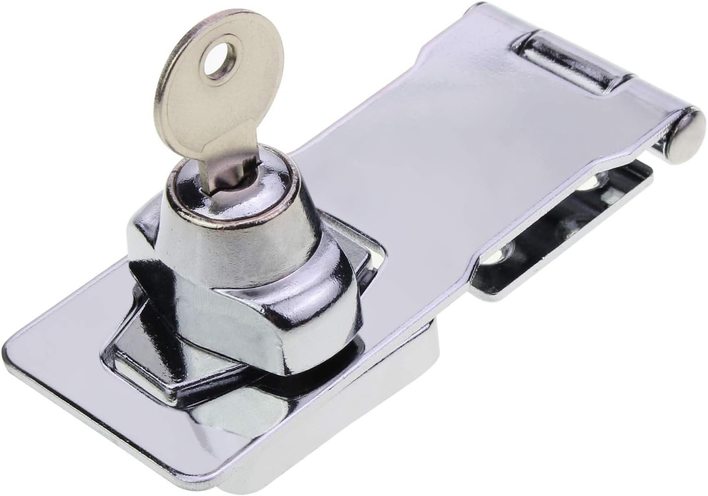 HSeaMall 4Inch Keyed Hasp Lock Metal Keyed Locking Hasp with Keys for ...