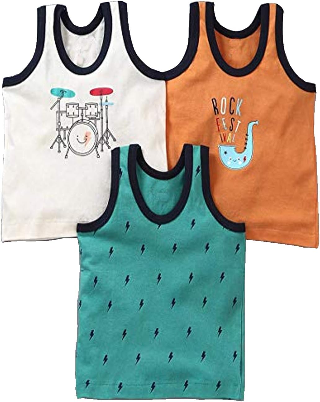 Newborn Baby Sleeveless Inner Wear/Kids Baniyan/Vest For Kids Boys And Girls/Undershirt Baby Sando Inner Vest (Saver Pack of 3)