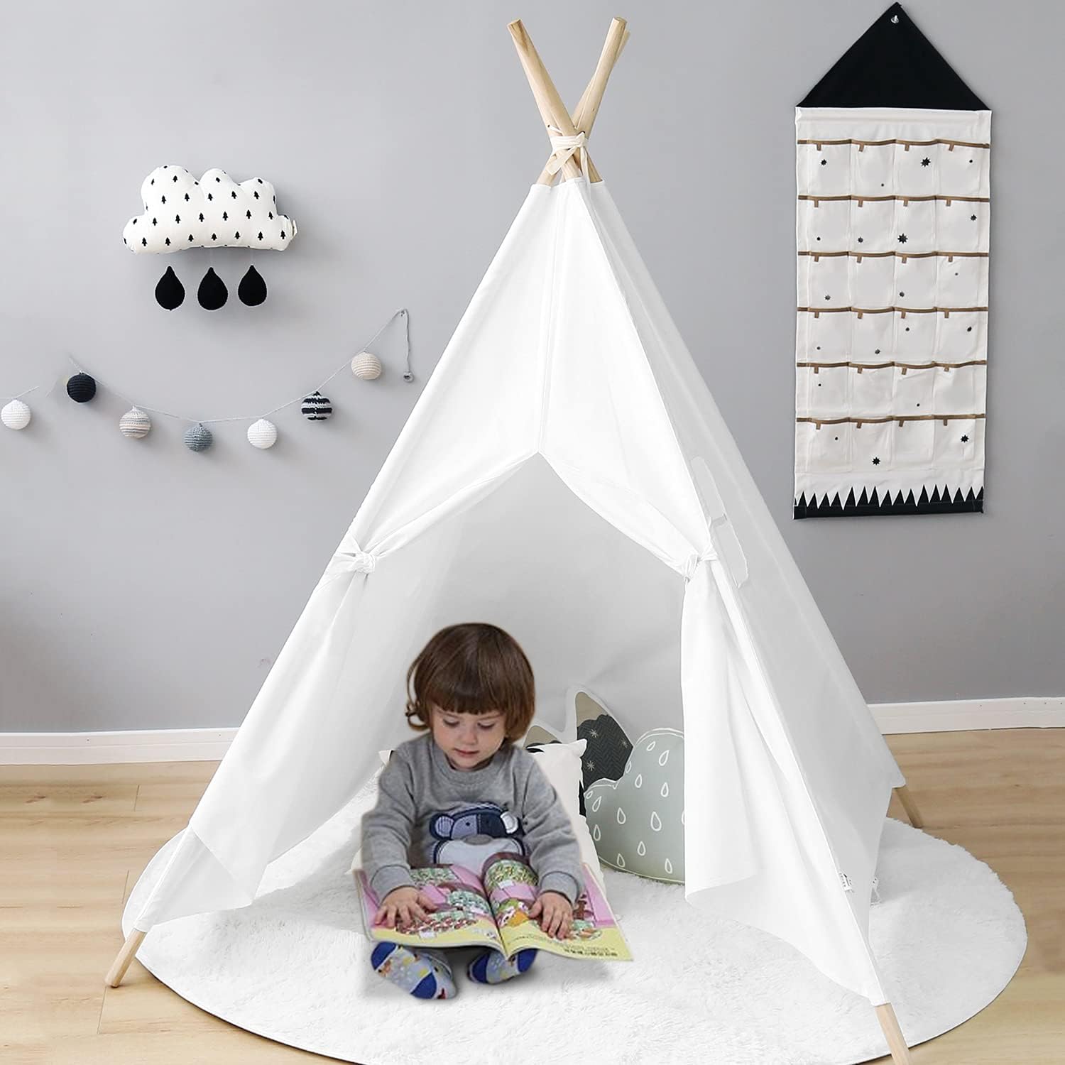 Triclicks Kids Teepee Play Tent Indian Children Wigwam Tipi Play House