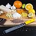 Lemon Zester & Cheese Grater Stainless Steel – Antibacterial Cover Blade, Ergonomic Non-Slip Silicone Handle, Professional Zesting Tool, BONUS Cleaning Brush - yellow