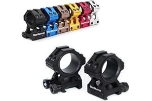 WestHunter Industrial Grade Precision Rifle Scope Rings, 1 Inch 30 mm Tactical 6061 T6 Picatinny Scope Mount | 36 mm / 29 mm Center Height