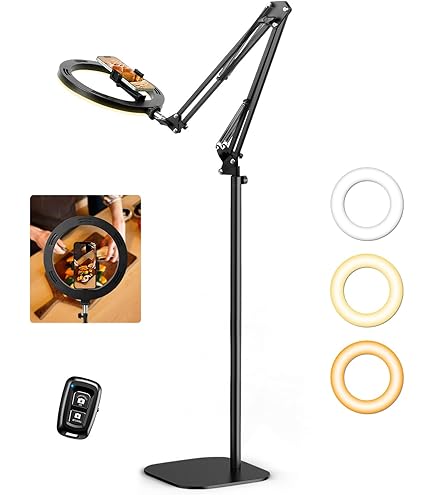 Aro De Luz Lukyamzn 12 Ring Light W/Tripod Stand And IPad