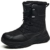 ROVELLIA Snow Boots for Women Waterproof Mid-Calf Booties Winter Hiking Boot Durable Warm Winter Outdoor Footwear Fur Lined Boot Non-Slip Climbing Shoes