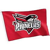 Desert Cactus Cal State East Bay University California CSEBUC Flag - 3 x 5 Feet Pioneers Banner, Indoor/Outdoor Durable Fabric, 100% Polyester Design (Style A)