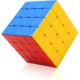 CFMOUR 4x4 Speed Cube, Stickerless Magic Cubes Bundle, Puzzle Toys | Moyu Meilong 4, Fast Turning, Smooth, Brain Teaser, Sensory, Classic, Fidget Toy, Durable, Travel Game for Kids &amp; Adults