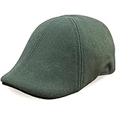 The Original Boston Scally Cap - The Dorchester Mens Flat Hat - Six Panel Newsboy Cap for Men - Green