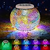 Color Changing Mosaic Solar Lights Outdoor