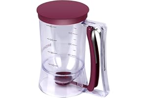 BBSTARZ Batter separator Cupcakes Pancakes Cookie Cake Waffles Batter Dispenser cookie separator batter Cream Speratator Cup Measuring Baking Tools,Pancake Batter Dispenser (purple)