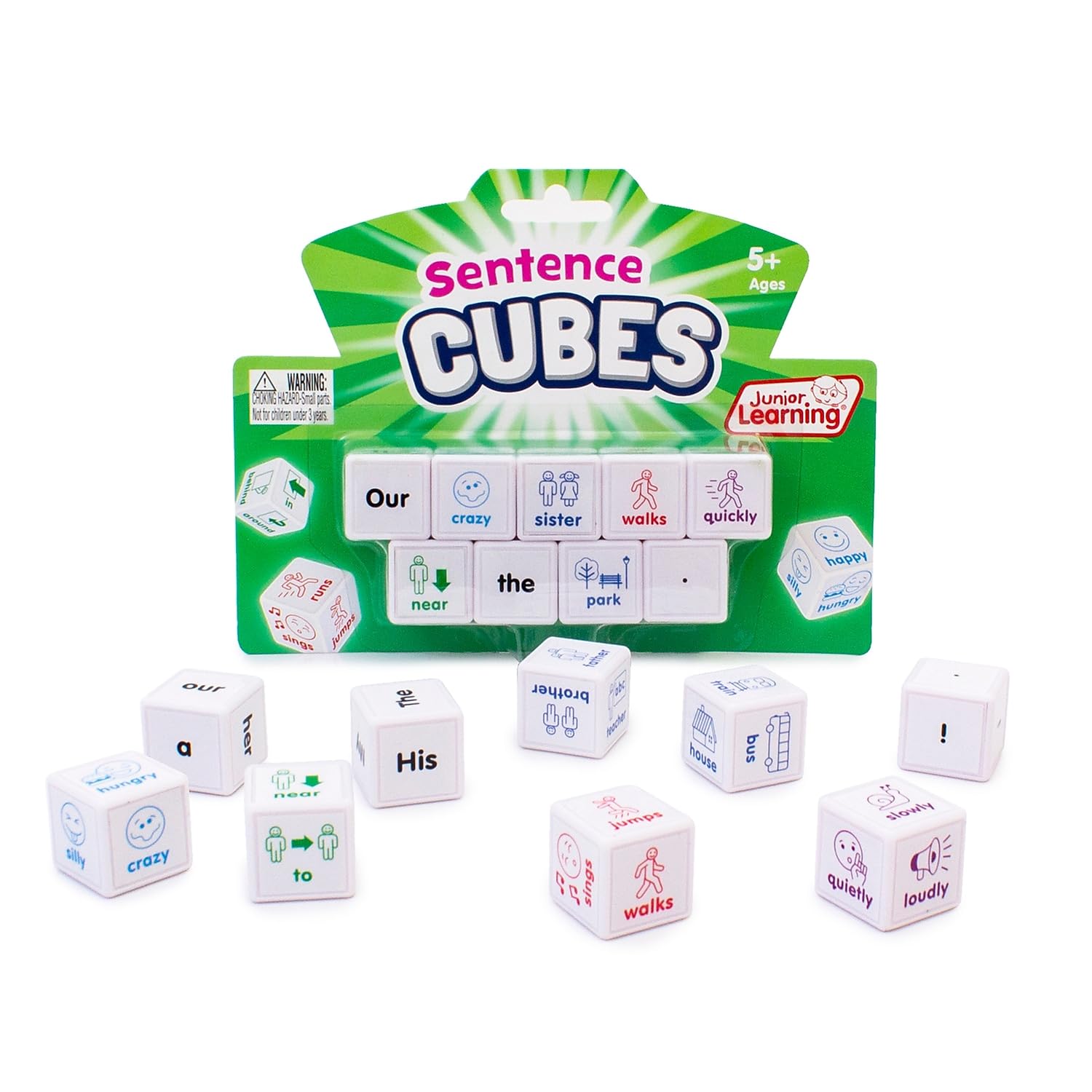 Junior Learning Sentences Cubes Game JL644