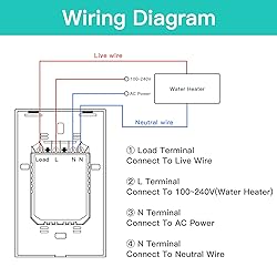 BSEED Smart Water Heater Switch,Work with Amazon