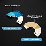 hifrom Chrome Split Flange Pipe Cover for 35mm Radiator Drain Pipes 2pcs view 5