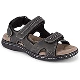 DOCKERS Mens Newpage Outdoor Sport Sandals for Men - Memory Foam Comfort and Adjustable Straps