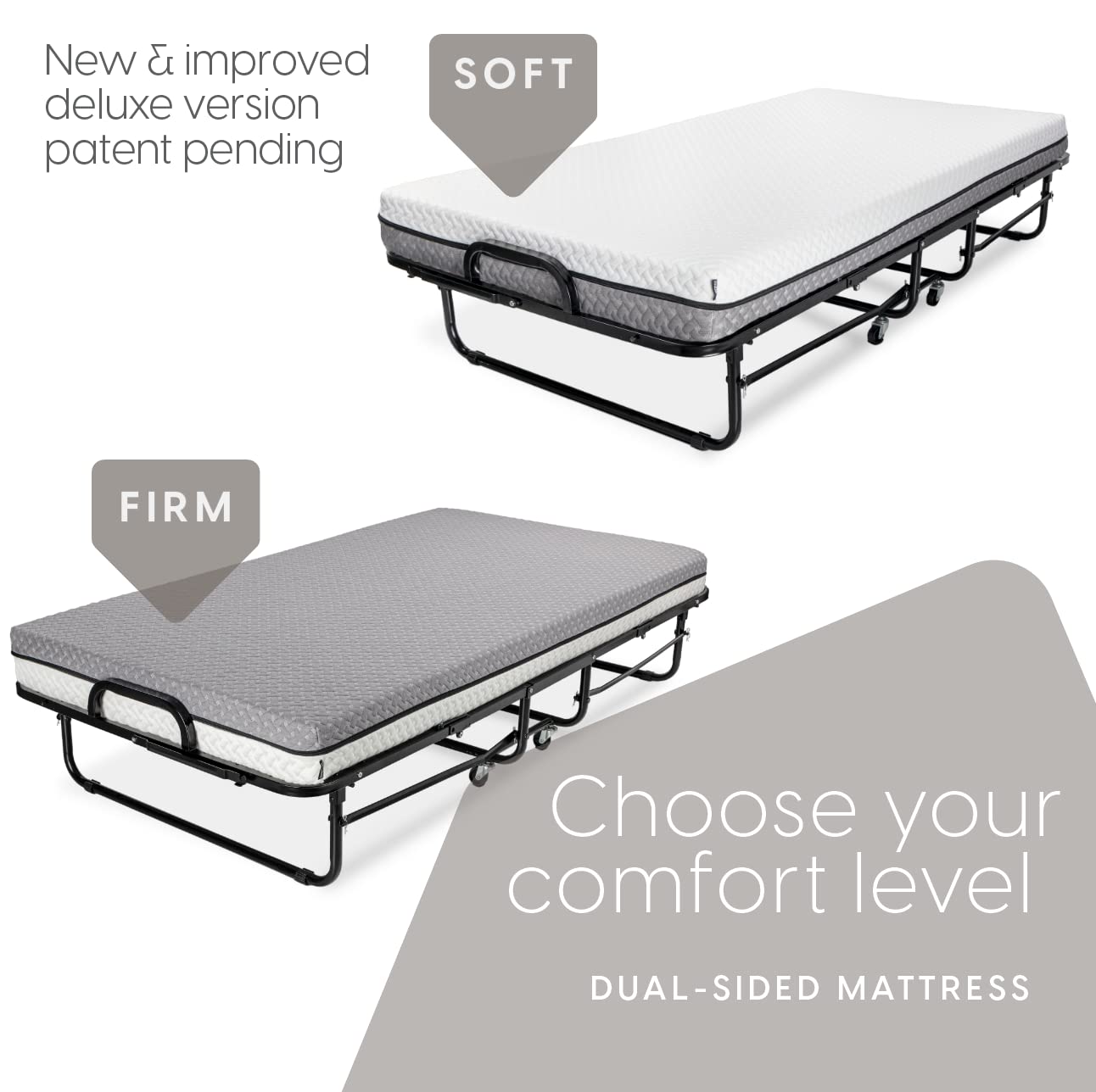 Milliard Deluxe Diplomat Folding Bed Twin Size With Luxurious