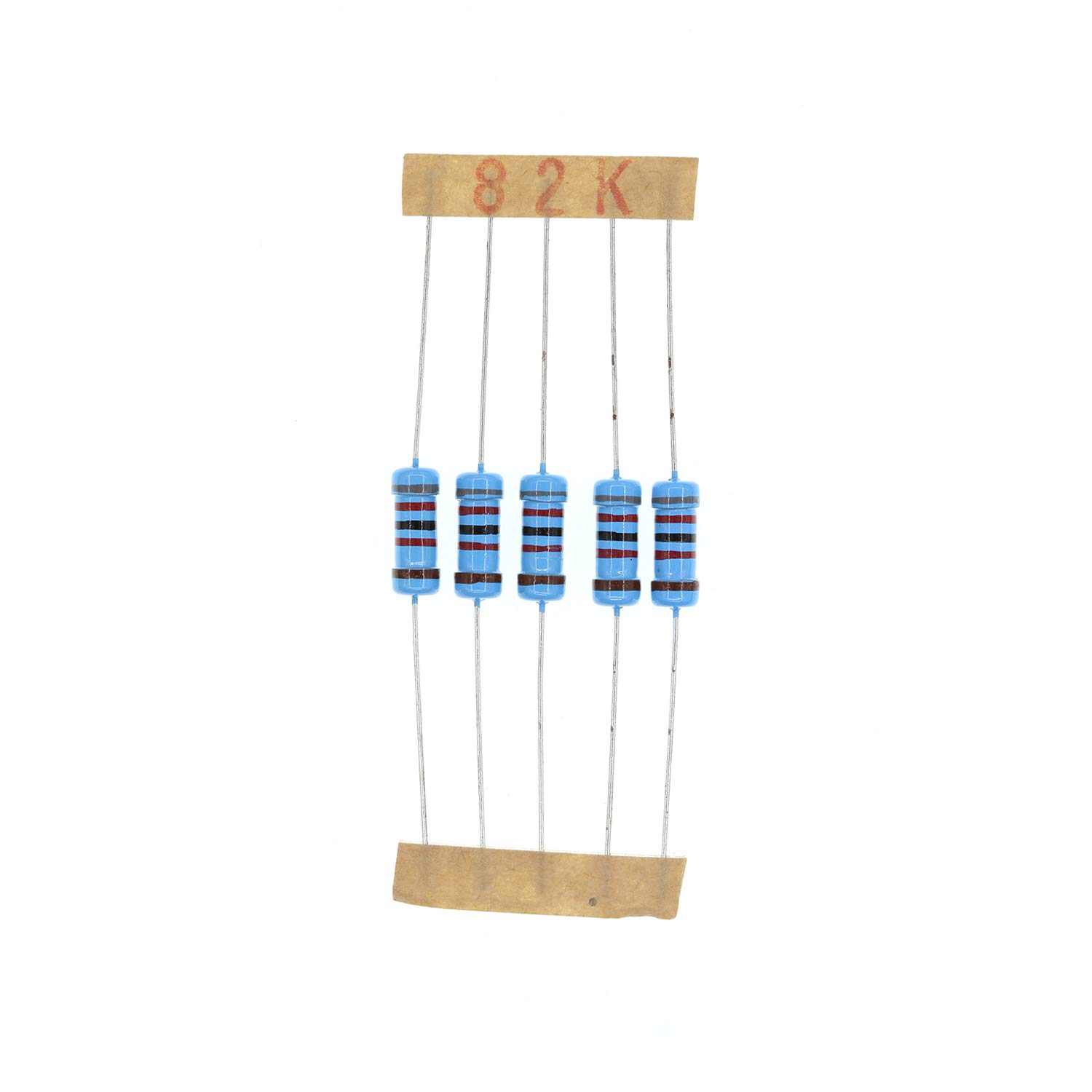 HUABAN 100PCS 1 Watts 1W 82K Ohm 1% Metal Film Resistor