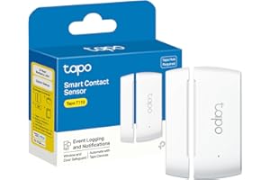 Tapo Door Sensor Mini, Requires Tapo Hub, Long Battery Life w/Sub-1G Low-Power Wireless Protocol, Contact Sensor, 15mm Wide Gap Allowed, Real-Time Notification, Smart Action (T110)