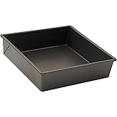 WINCO Square Non-Stick Cake Pan, 8-Inch by 8-Inch, Aluminized Steel"