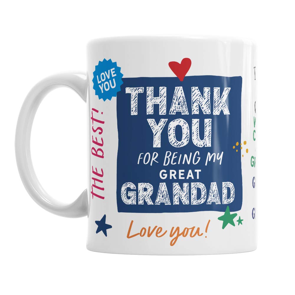 Mainly Mugs Great Grandad Gift Keepsake 11oz Ceramic Coffee Mug Keepsake for Great Grandad