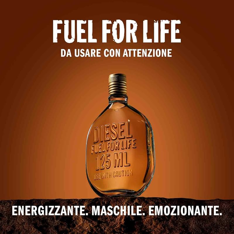 Fuel for Life Eau de Toilette Uomo, Profumo Uomo Intenso e Legnoso, Fragranza Speziata e Aromatica, Note di Anice Stellato e Lavanda, A Lunga Durata, Profumo di Lusso per Uomo, 125 ml