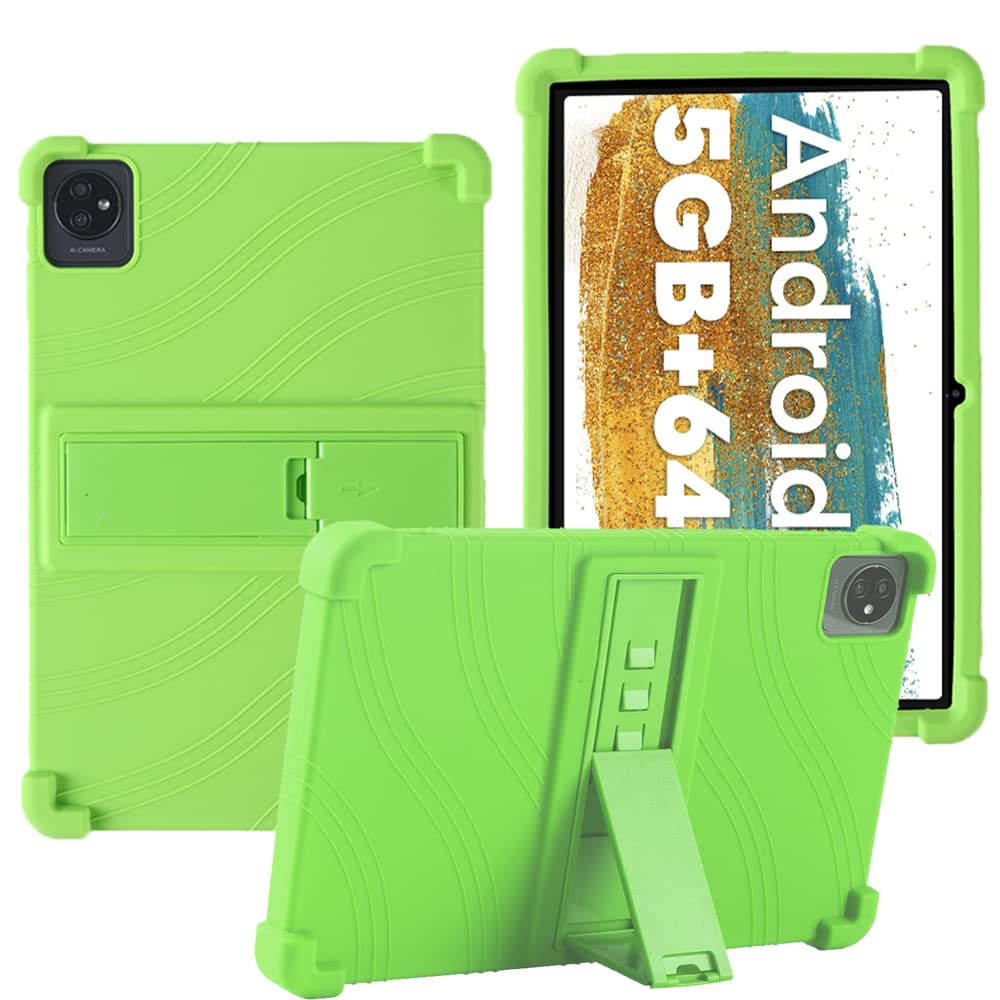 YHFZR Case for Blackview Tab 7 WiFi, Soft Kid Friendly Light Weight Build in Kickstand Protective Case for Blackview Tab 7 WiFi Tablet 10 Inch, Green