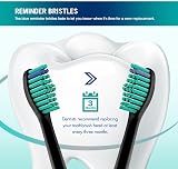 Derffin Replacement Brush Heads for Philips Sonicare HX6014 8 Pack Black view 4