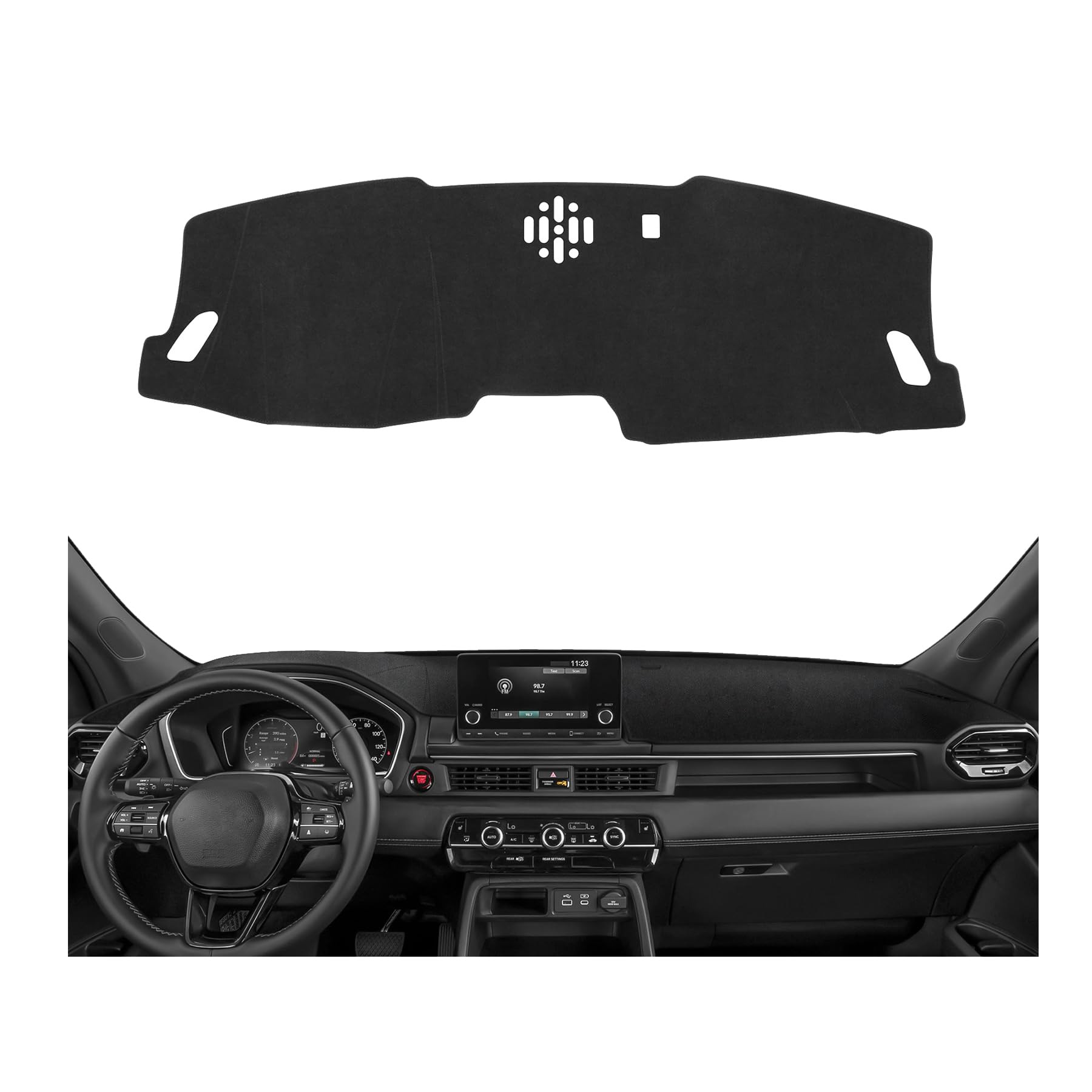 Photo 1 of YOJOJOCO Dash Cover for Honda Pilot 2026 2025 2024 2023 (Without HUD) Accessories Flannel Dashboard Cover Dash Mat Center Console Cover Sunshield Protector Pad