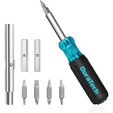 DURATECH Screwdriver, Multi Bit 11-in-1 Screw Driver &amp; Nut Driver Set | Premium S2 Steel Bits, Portable Screw-driver, with Phillips, Slotted, Torx, Square Bits
