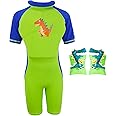 Gogokids Float Swimsuit for Boys Girls, Kids One Piece Swimwear Float Suit for Swimming Trainer
