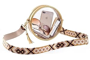 FINGUOLA Clear Bag for Stadium Events, Crossbody Clear Bag Stadium Approved for Women