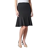 Kasper Womens Side Zip Flare Skirt
