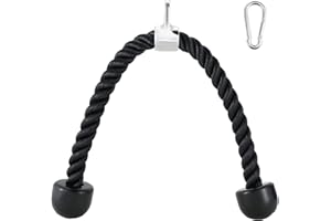 weyleity Tricep Rope Push Pull Down Rope Cord Heavy Duty Workout Home Cable Attachment Handle Gym Press Tension Nylon Rope, 2