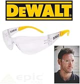 DEWALT DPG54-1D PROTECTOR Clear Lightweight Safety Glasses Wraparound Yellow view 4