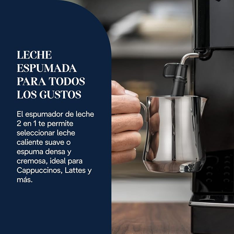 Magnifica S - Cafetera Superautomática 2 Bebidas Negro