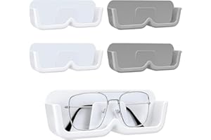 CHANGAR 4pcs Eyeglasses Holder Stand Wall Mounted Glasses Storage Stand Sunglasses Organizer Glasses Display Case Easy Wall M